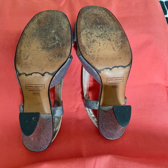 Marc Jacobs Glittering Silver Heels - Picture 9 of 13